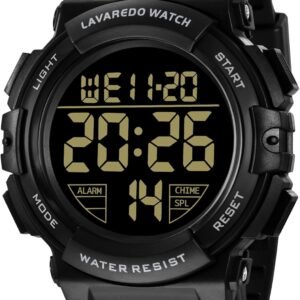 L LAVAREDO Mens Digital Watch Sports Military Watches Waterp...