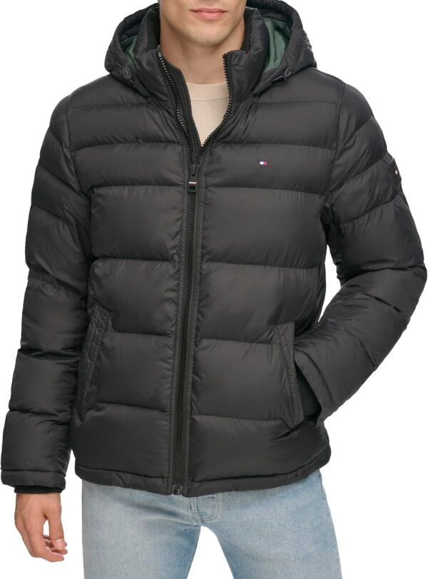 Tommy Hilfiger Men's Down Alternative Hooded Puffer Jacket (...