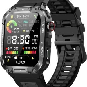 Military Smart Watch for Men with Call Function,Fitness Smar...