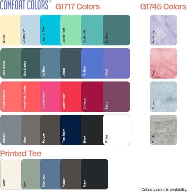 Comfort Colors Unisex Heavyweight Short Sleeve Tee, Style G1...