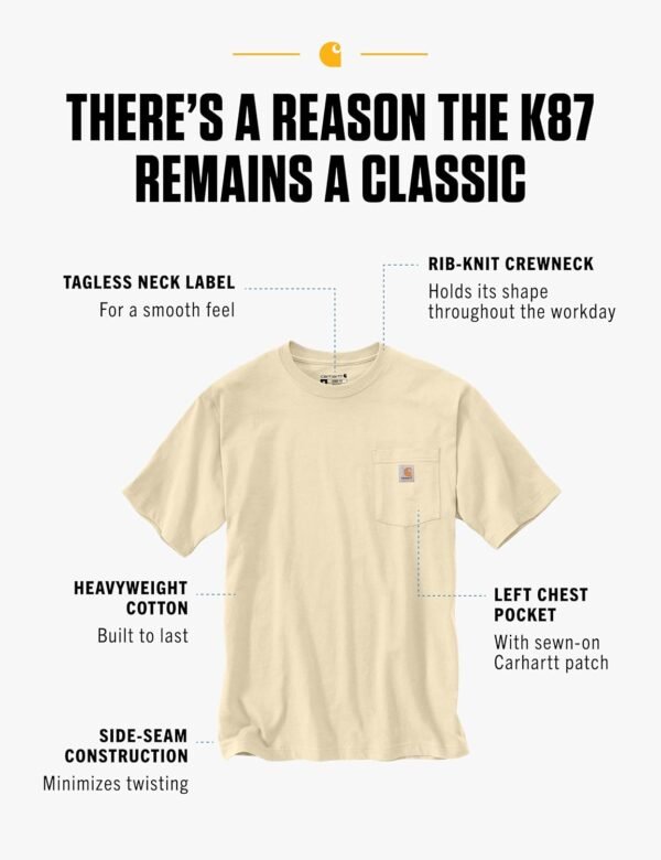 Carhartt Men's Loose Fit Heavyweight Short-Sleeve Pocket T-S...