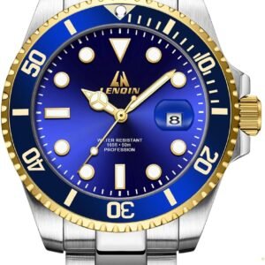 LN LENQIN Mens Watches Stainless Steel Waterproof Analog Qua...