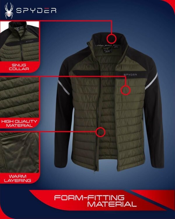 Spyder Men's Active 2fer Jacket - Midweight Insulated Quilte...
