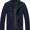 wantdo Men's Cotton Lightweight Jacket Military Jacket Casua...