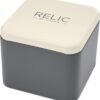 Relic by Fossil Men's Rylan Three-Hand Black Stainless Steel...
