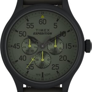 Timex Men's Expedition Metal Field Brown Leather Strap Watch