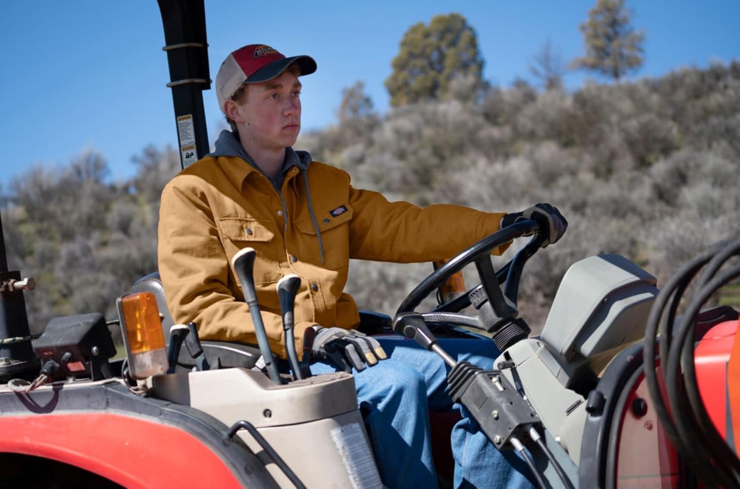 Dickies Men's Fleece Hooded Duck Shirt Jacket with Hydroshie... - Image 2