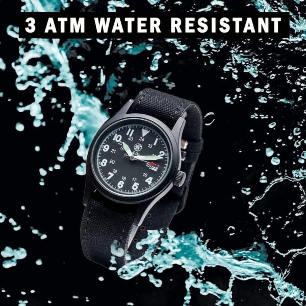 Smith & Wesson Men's Military Watch, 3 Interchangeable Canva...