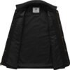 WenVen Men's Casual Canvas Cotton Military Lapel Jacket