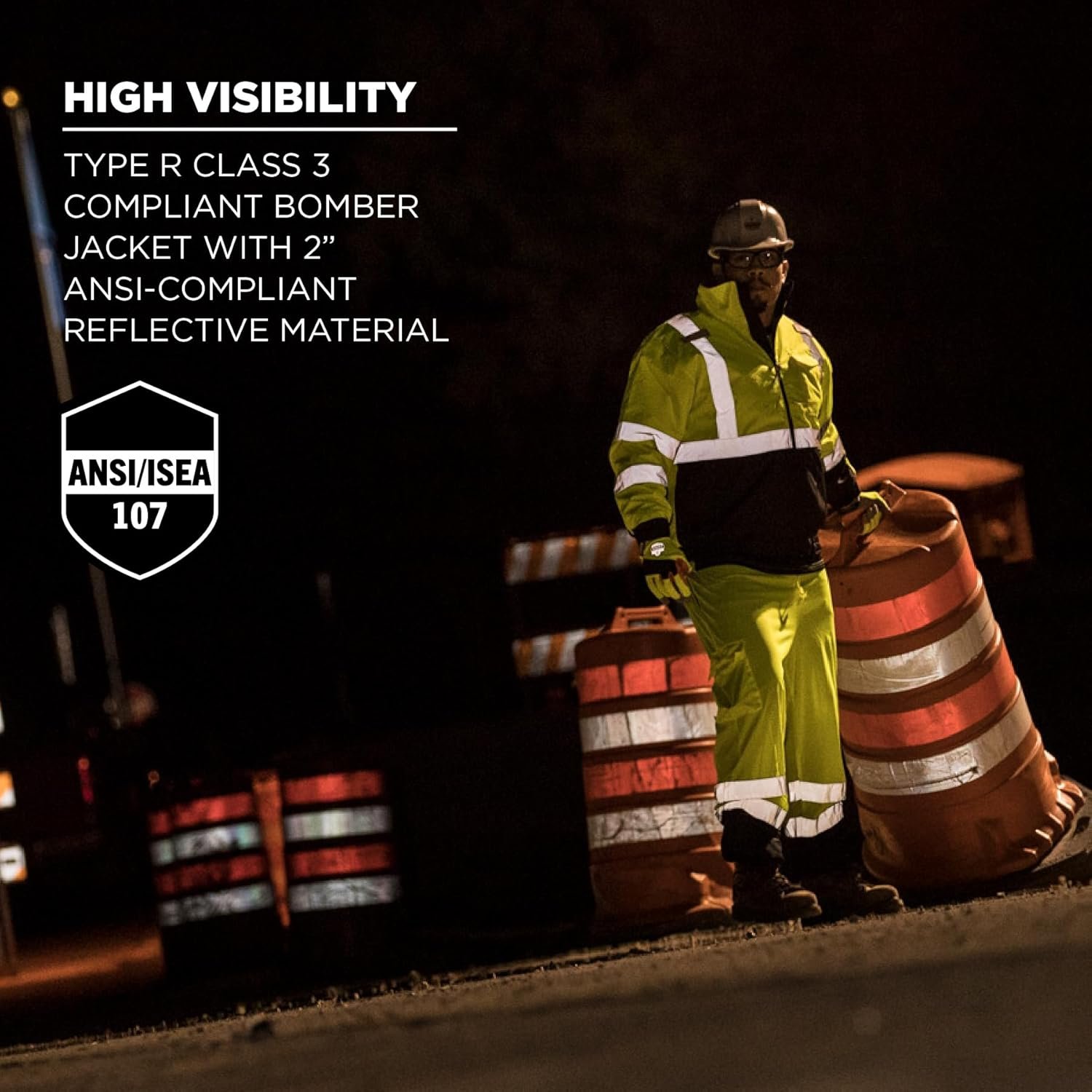 Ergodyne Standard Hi Vis Bomber Safety Jacket