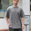 Men's Cotton T-Shirts Oversized Unisex Short Sleeves Casual ...