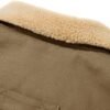 CRYSULLY Men's Winter Cargo Jacket Fur Collar Fleece Casual ...