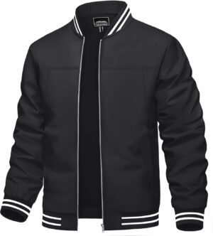 TACVASEN Men's Lightweight Jacket Casual Spring Fall Windbre...