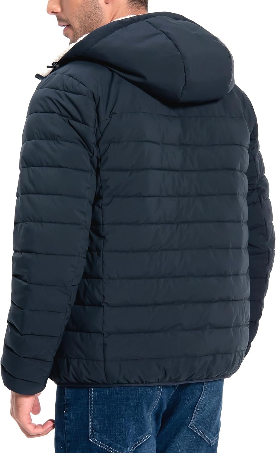 Pioneer Camp Men's Winter Puffer Jacket Sherpa Lined Hooded ... - Image 2
