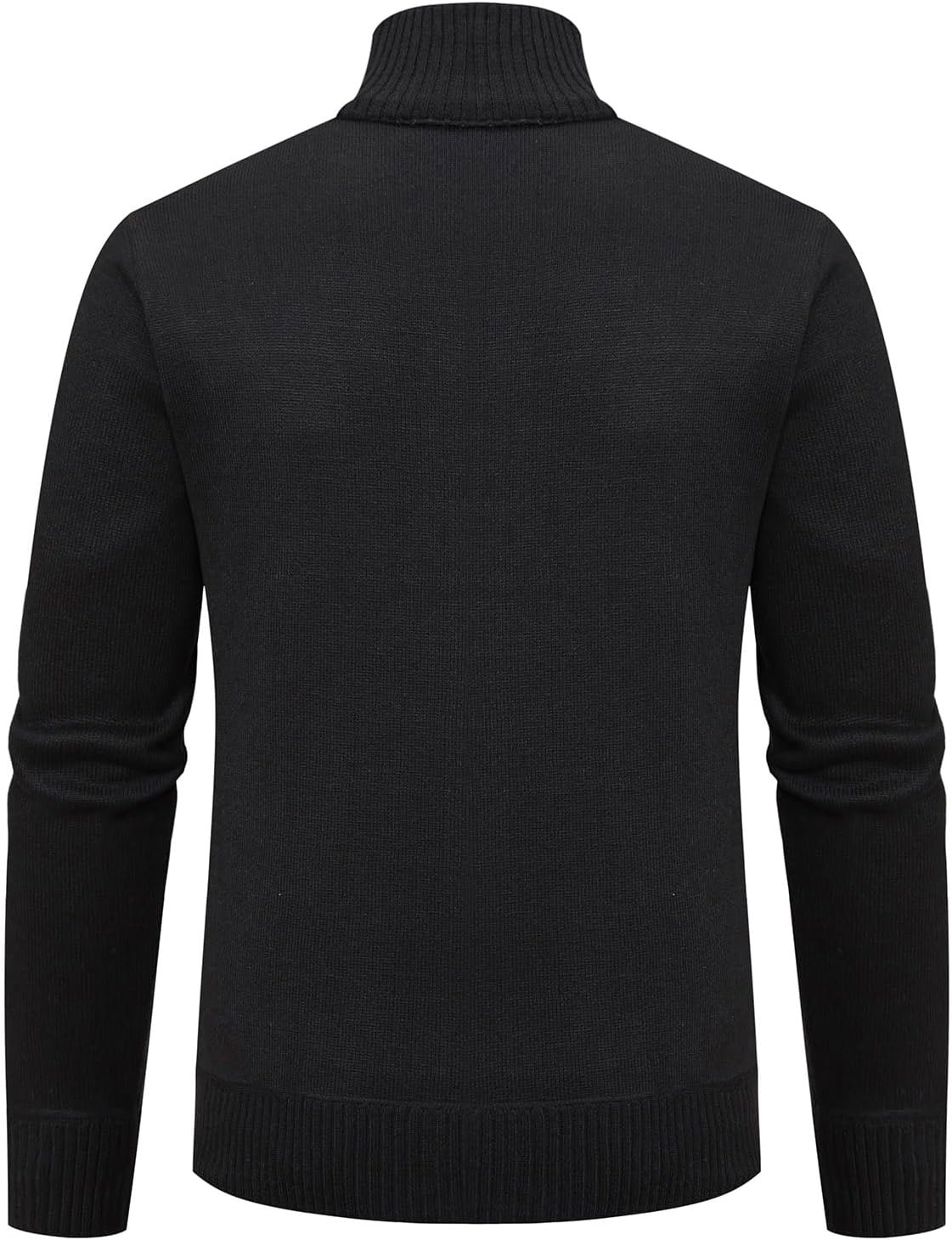 Mylldey Mens Sweater Cardigan Full Zip Knitted Long Sleeve S... - Image 2