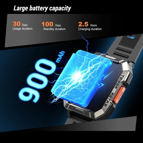 Military Smart Watch for Men (Answer/Make Calls), 2.01'' Sma...