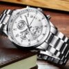 CRRJU Men's Fashion Stainless Steel Watches Date Waterproof ...