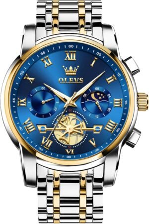 OLEVS Men Business Watches Dress Watch with Day,Green/Black/...