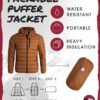 CANADA WEATHER GEAR Mens' Puffer Jacket - Lightweight Packab...
