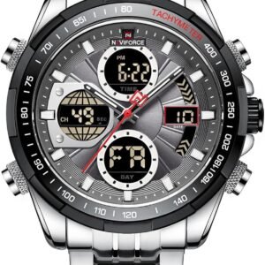 LAKEYLOYI Digital Watches for Men Analog Quartz Chronograph ...