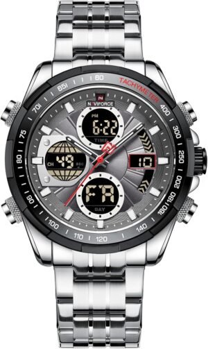 LAKEYLOYI Digital Watches for Men Analog Quartz Chronograph ...