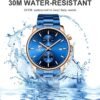 GOLDEN HOUR Fashion Business Mens Watches with Stainless Ste...