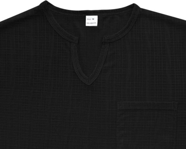 PORCLAY Men's Slim Fit V Neck Casual Shirts Short Sleeve Blo...
