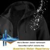 AFILOK Men's lightweight outdoor jacket with water resistant...