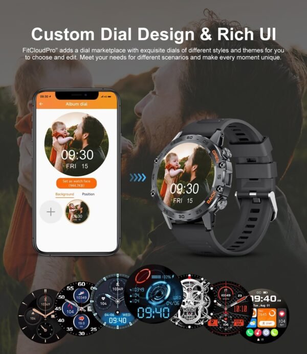 Military Smart Watch for Men(Answer/Dial Calls),100 Sports M...