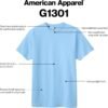 American Apparel Unisex Heavyweight Cotton T-Shirt, Style G1...