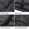 CAMEL CROWN Men's Packable Down Jacket Hooded Lightweight Pu...