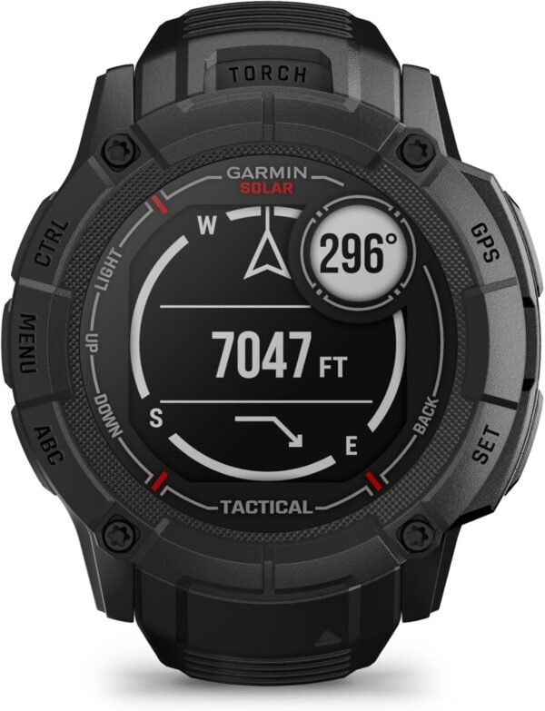 Garmin Instinct 2X Solar - Tactical Edition Black, Rugged Ou...