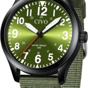 CIVO Military Watch for Men Waterproof: Analog Mens Watches ...