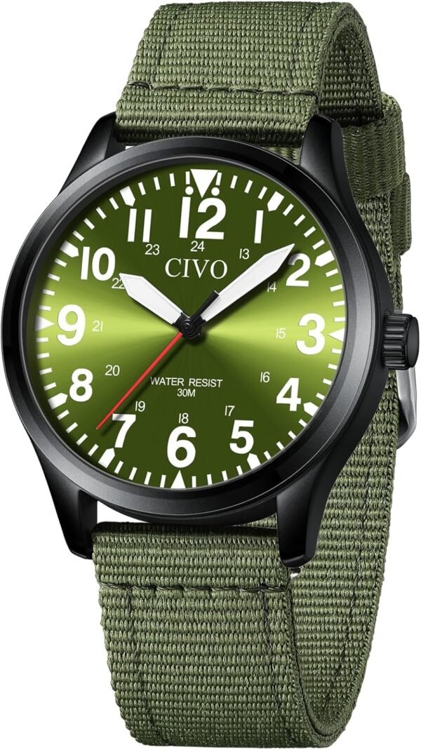 CIVO Military Watch for Men Waterproof: Analog Mens Watches ...