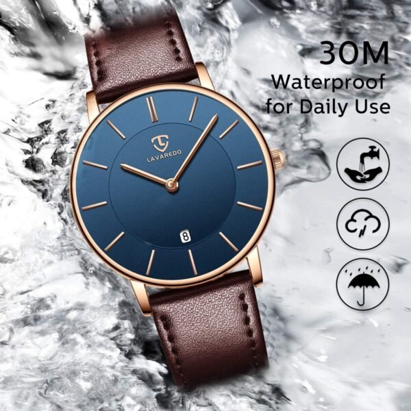 L LAVAREDO Watch for Men, Extremely Thin Mens Watches Minima...