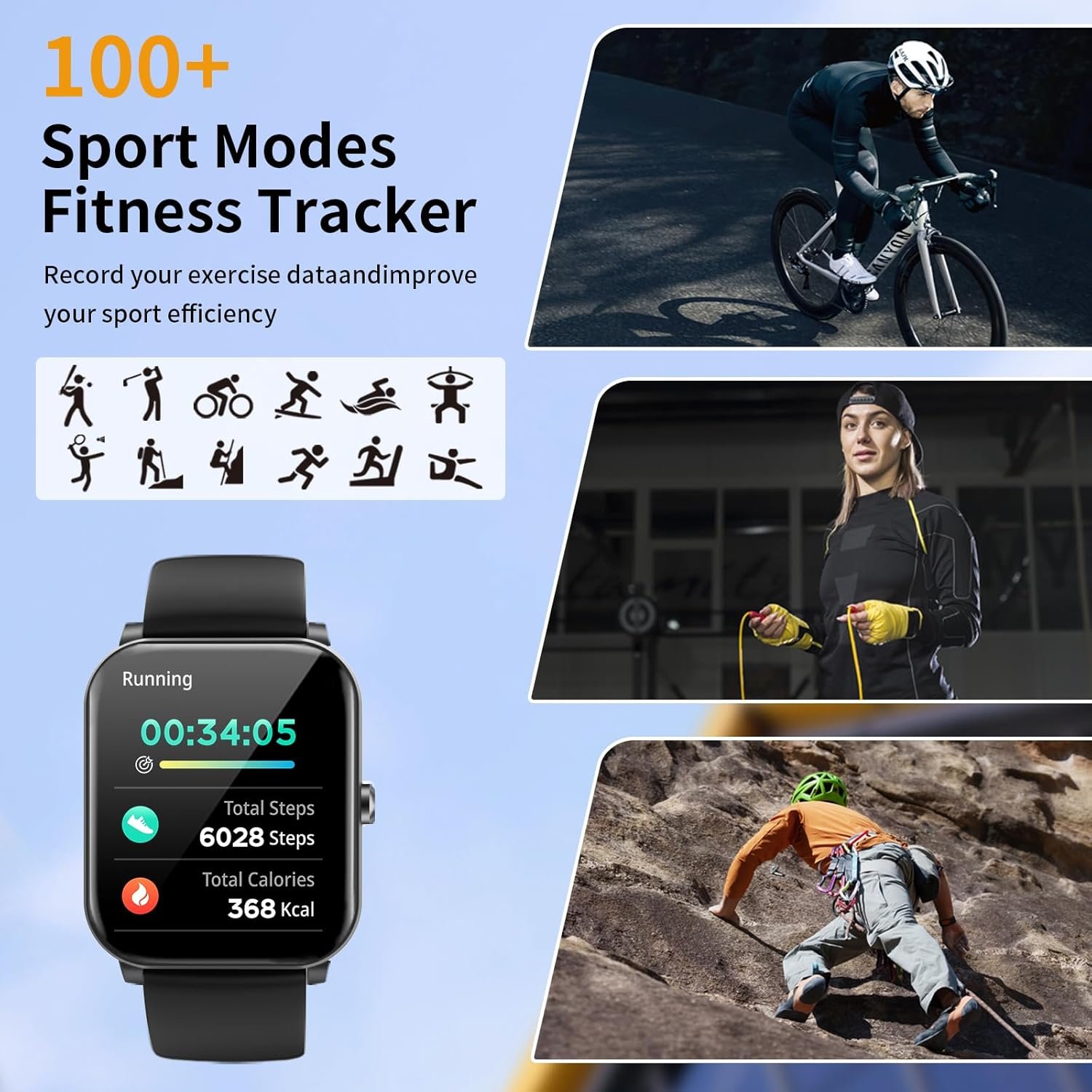 Smart Watch, Smartwatches for Men Women, 1.85"HD Fitness Tra... - Image 5