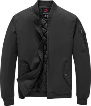 TBMPOY Men's Bomber Jacket Lightweight Winter Windbreaker Zi...