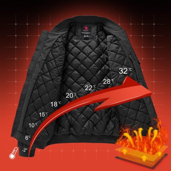 Gopune Men's Windproof Bomber Jacket Warm Water Resistant Wi...