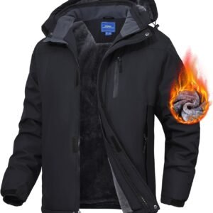 Men's Mountain Ski Jacket Waterproof Fleece Liner Snow Coat ...