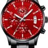CRRJU Men's Fashion Stainless Steel Watches Date Waterproof ...