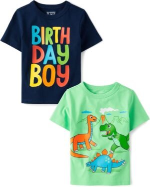 The Children's Place Baby Boys Dinos Short Sleeve Graphic T ...