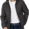Men's Puffer Jacket Hooded Lightweight Full Zip Warm Coats W...