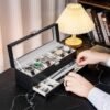 ProCase Watch Box for Men, 6 Slot Watch Display Case with Dr...
