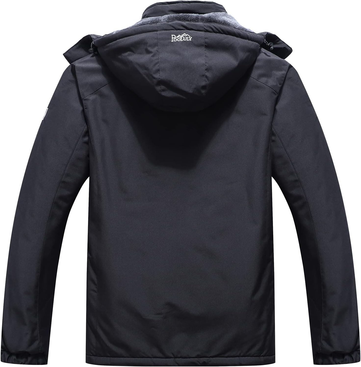 Pooluly Men's Ski Jacket Warm Winter Waterproof Windbreaker ... - Image 2