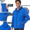 Reebok Rain Jacket Men with Hood, Windbreaker Men Lightweigh...