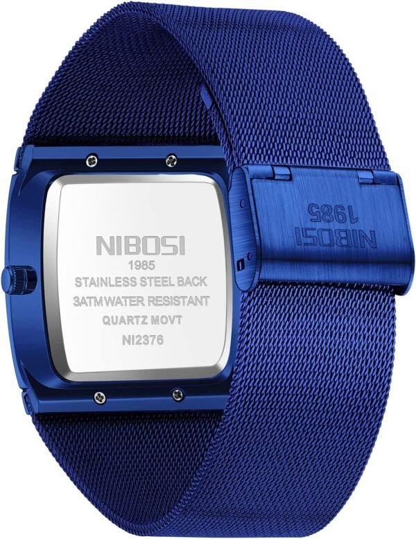 NIBOSI Men Watches Business Square Military Waterproof Sport...