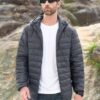 CRYSULLY Men's Puffer Jackets with Hood Lightweight Full Zip...