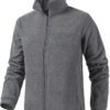 Men's Casual Outdoor Fleece Zip Jacket Long Sleeve Warm Wint...