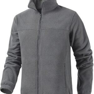 Men's Casual Outdoor Fleece Zip Jacket Long Sleeve Warm Wint...