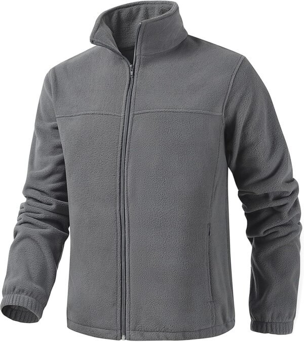 Men's Casual Outdoor Fleece Zip Jacket Long Sleeve Warm Wint...